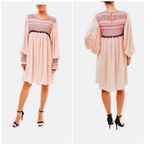 Free People Embroidered Midi Dress